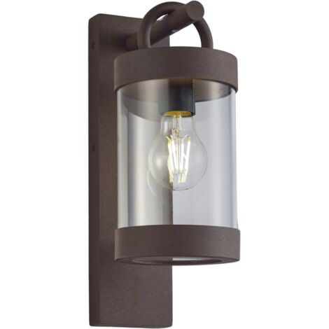 Applique esterna SAMBESI Trio E27 rame IP44 alluminio