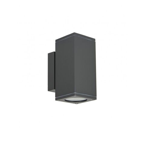Applique esterna su/giù 2xGU10 grigio scuro IP54 SU-MA M1460