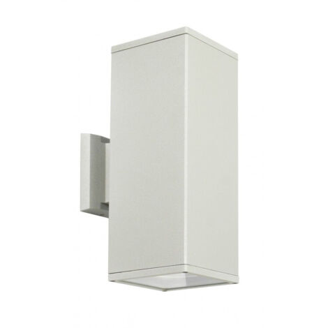 Applique esterna SU-MA Adela 8001 30x12 E27 argento IP54
