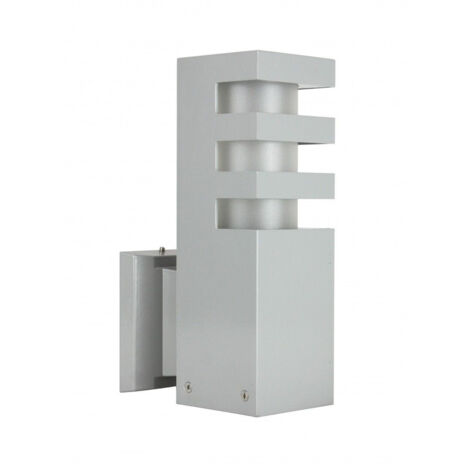 Applique esterna SU-MA RADO alluminio argento E27 IP54