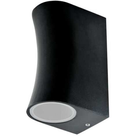Applique esterno 2xGU10 nero su/giù IP44 Boston Polux