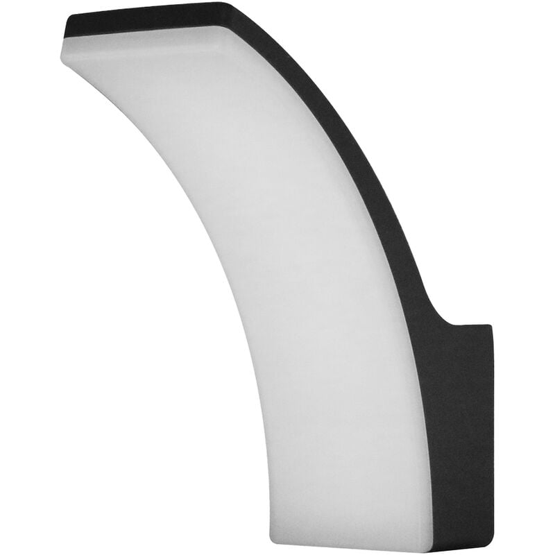 Applique Led da parete Apollo 12W Grigio scuro