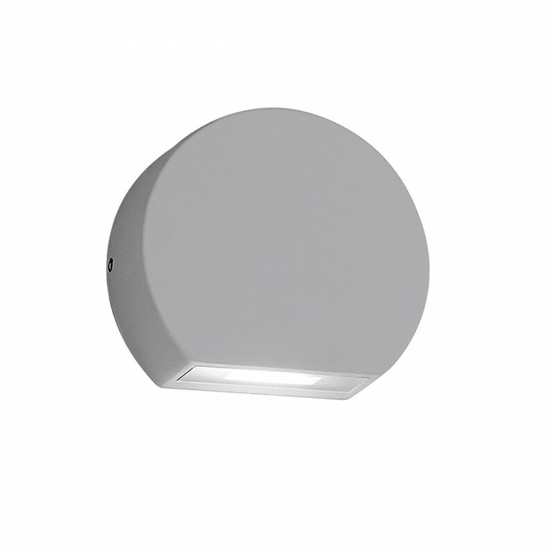 Image of Applique esterno gea led luly ges892 led ip54 lampada parete segnapasso moderna, tonalità luce 3000°k (luce calda)
