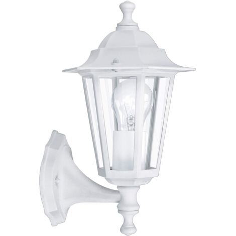 Applique Esterno Classica Laterna 5 Alluminio Bianco 1 Luce E27