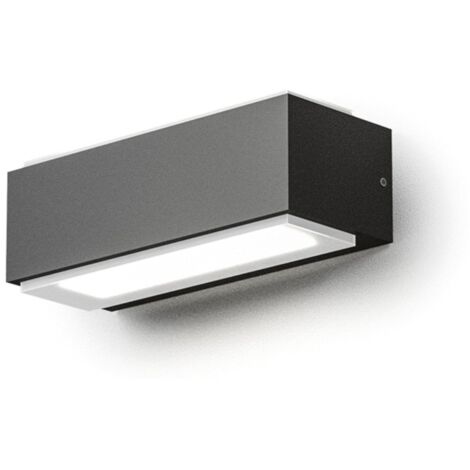 Applique esterno gea led nox led ip65 ges960 lampada parete biemissione moderna