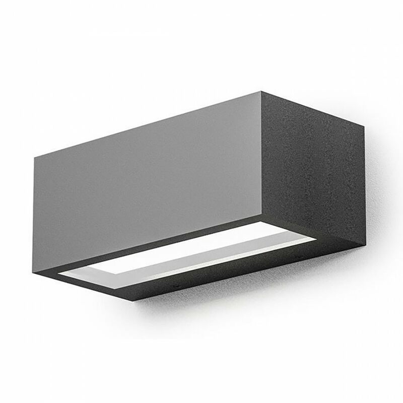 Image of Applique esterno gea led ruhm led ip65 ges970 lampada parete biemissione moderna