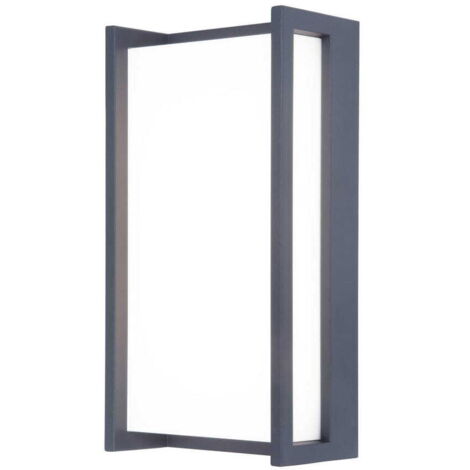 Applique esterno LED Lutec QUBO grigio 17,3W 4000K IP54