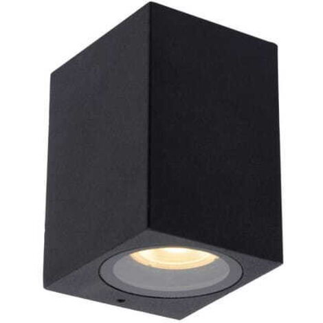 Applique esterno Lucide Zaro nero alluminio GU10 IP44