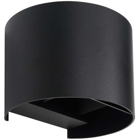 Applique Esterno Moderna Finn Alluminio Nero 1 Luce G9 Ip54