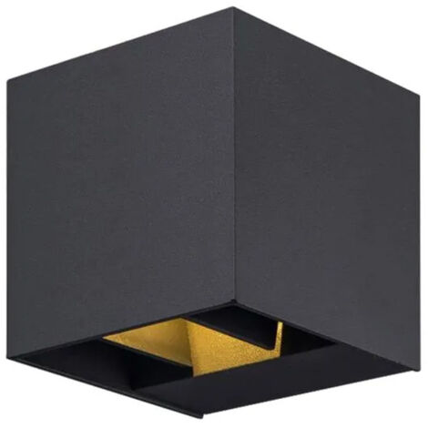 Applique Esterno Moderna Grayson Alluminio Nero 1 Luce G9 Ip54