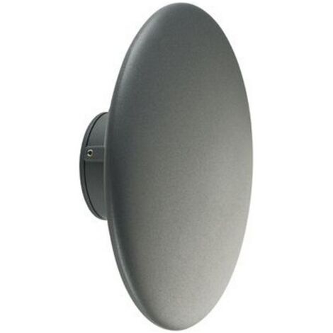 Applique Esterno Moderna Head Alluminio E Materie Plasiche Grigio Led 18W 4000K