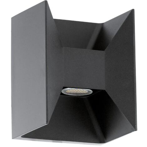 Applique Esterno Moderna Morino Alluminio Grigio Led