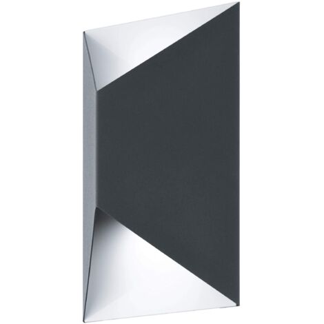 Applique Esterno Moderna Predazzo Metallo Bianco Led
