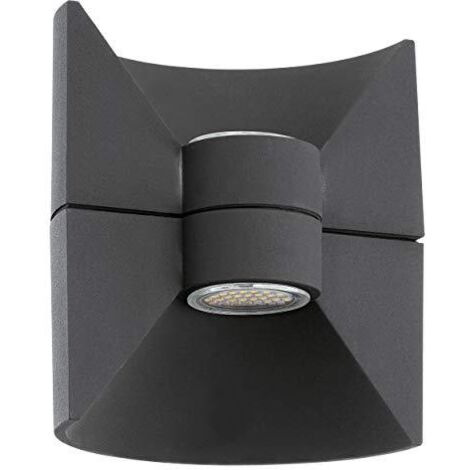 Applique Esterno Moderna Redondo Alluminio Grigio Led
