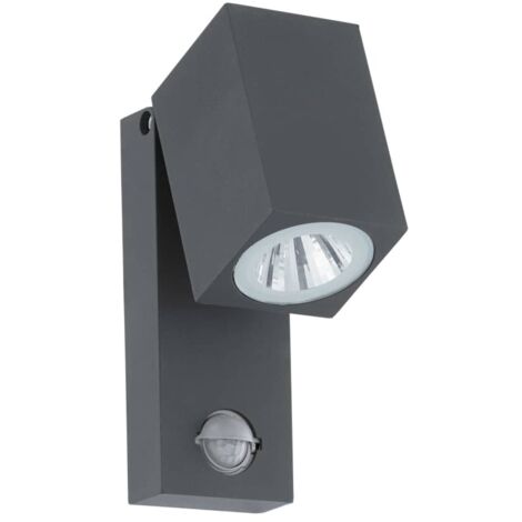 Applique Esterno Moderna Sakeda Alluminio Grigio Luce