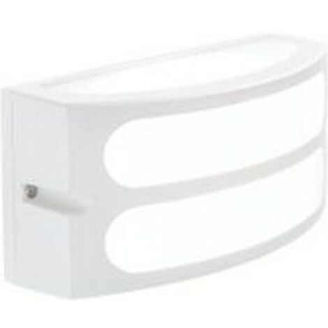 Applique Esterno Moderna Squba Alluminio E Materie Plastiche Bianco 1 Luce E27