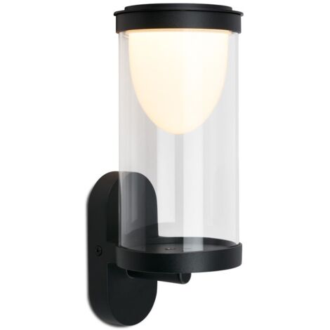 Applique Esterno Moderno Deyo Plastica Nero Led Integrato 2,6W 3000K