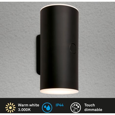 Applique Esterno Moderno Lima Plastica Nero Opaco Led Integrato 3,5W 3000K