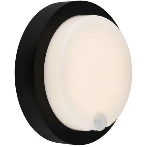 Applique Esterno Moderno Pula Plastica Nero Led Integrato 4W 3000K