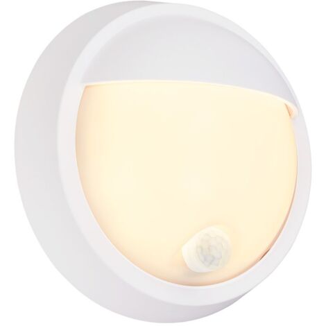 Applique Esterno Moderno Puni Metallo Bianco Opaco Led Integrato 4W 3000K Ip44