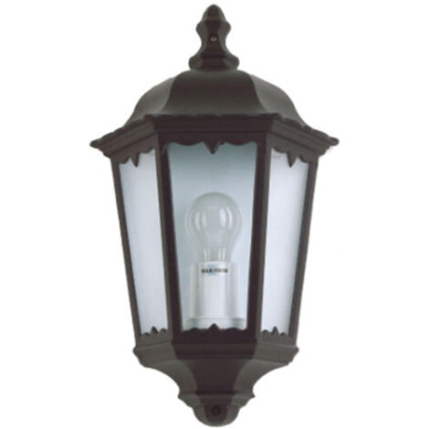 Applique Esterno Sawyer Alluminio Nero 1 Luce E27 Ip44