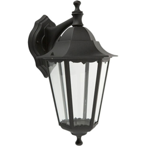 Applique Esterno Sawyer Alluminio Nero Giu' 1 Luce E27 Ip44