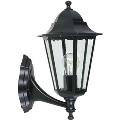 Applique Esterno Sawyer Alluminio Nero Su 1 Luce E27 Ip44
