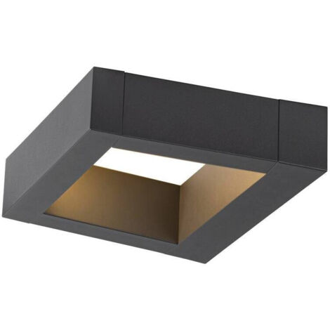 Applique ext BOOKAT gris LED 15W 3000/4000K IP65 interrupteur CCT - SLV - 1005443