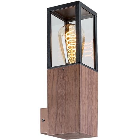 Applique ext. moderne E27 IP44 Wales chêne Rabalux