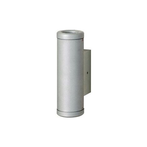 Applique extérieur LED 2X1W aluminium grise 181X62mm 2 faisceaux indirect 4500K 120lm T1 IK08 IP55 ILO EBENOID 079840