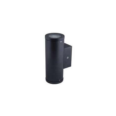 Applique extérieur LED 2x3W couleur anthracite Ø 82x207mm 2 faisceaux indirect 4500K 280lm T2 IK08 IP55 ILO EBENOID 079851