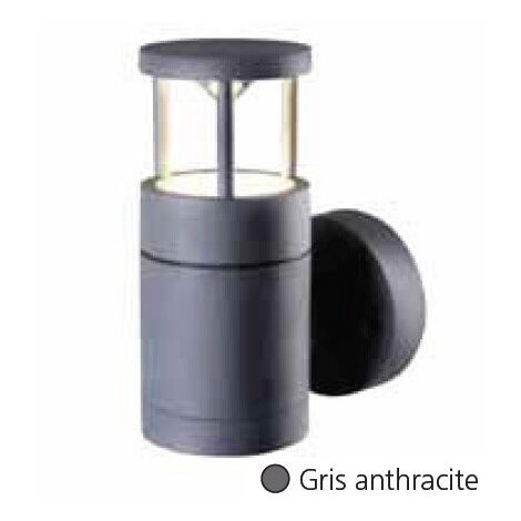Applique extérieur LED 3W grise anthracite 140x110mm lumière blanc chaud 3000K avec alim 230V IP54 IK08 PARA TRAJECTOIRE 002268