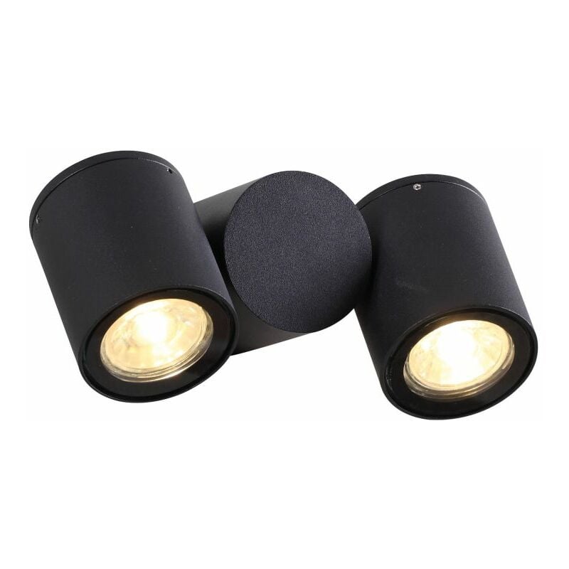 Applique murale à led Aric topaze - gu10 - 2 x 6w - 3000k - graphite Aric 50917