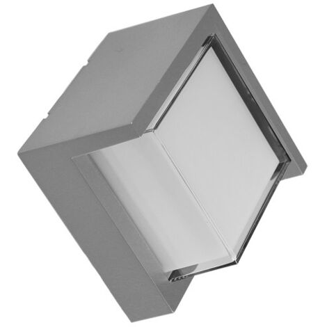 Applique extérieure 12w 3000k anoa grey ip65 16x16x10,2 cm 600lm