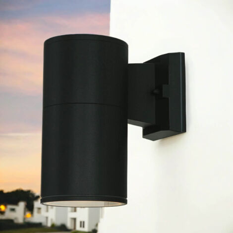 Applique extérieure Anthracite IP44 E27 Projecteur de façade - Anthracite