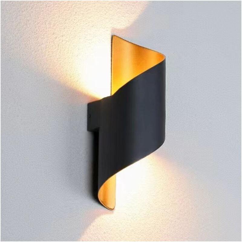 Applique extérieure Applique murale extérieure 12W lumière chaude étanche jardin Villa cour lumière vue montre lumière