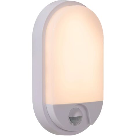Applique extérieure blanche LED 10W détecteur mouvement Lucide
