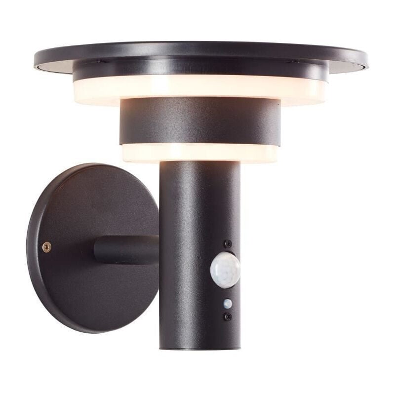 Applique extérieure Brilliant garvina - led et solaire - Détecteur de mouvement - Acier inoxydable et plastique - 4 w - No