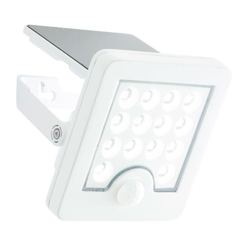 Applique extérieure Brilliant luton - led et solaire - Détecteur de mouvement - Plastique et métal - 4 w - Blanc