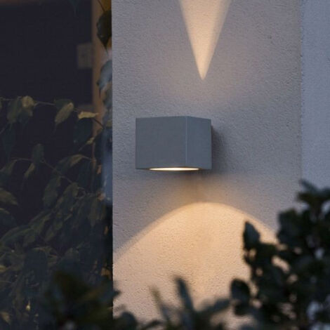 Applique extérieure cube en aluminium – Indice de protection IP44 – Dimensions 10x13.5x9 cm – Type d'ampoule G9 – Lumière diffuse – Millumine