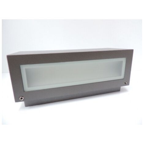 Applique extérieure cubique LED 17W compact aluminium gris 265x100x110mm 3000K 610lm 230V non-dimmable IK06 IP65 THORN 96268563