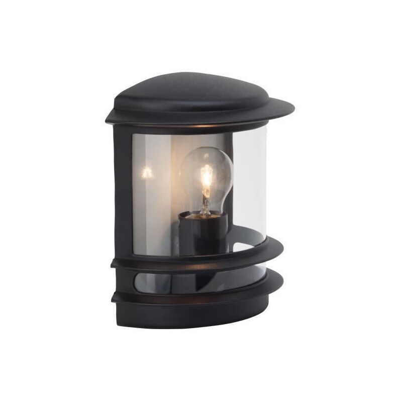 Applique murale exterieure hollywood Noir ampoule E27 max 60 w Brilliant