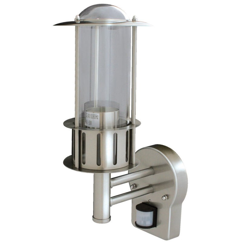 Applique Extérieure + Détecteur 60W E27 Alu initialis