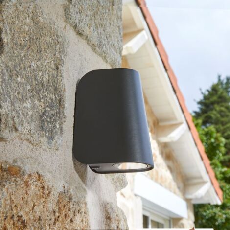 Applique Extérieure Double LED 6W IP65 Anthracite CREALYS