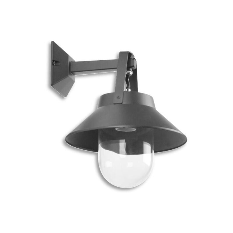 Applique Extérieure E27 Noire Industrielle Crealys