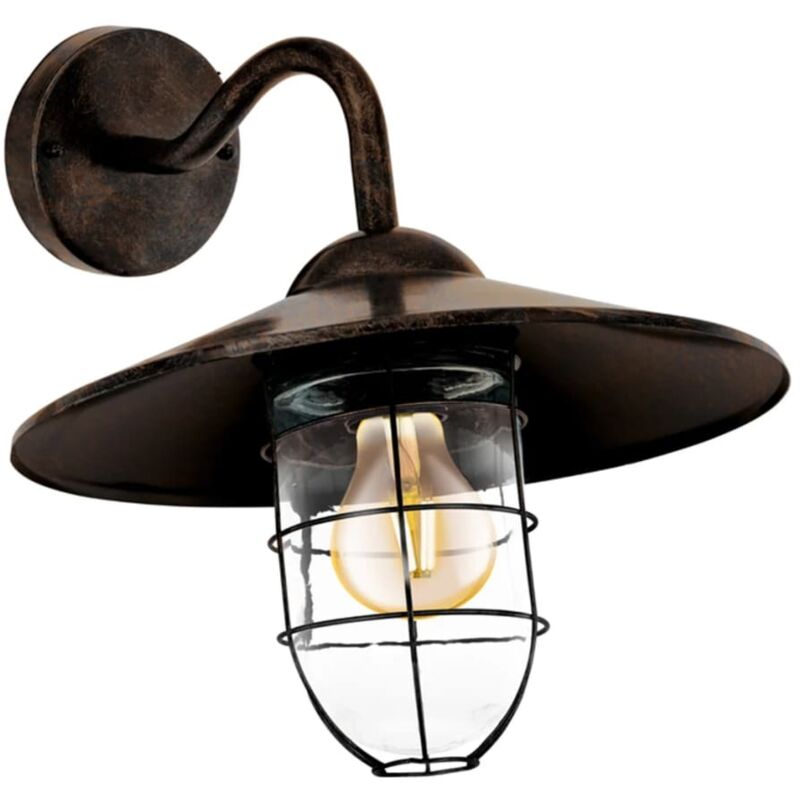 EGLO Lumi&egrave;re ext&eacute;rieure Applique murale 1 ampoule E27 cuivre-antique melgoa