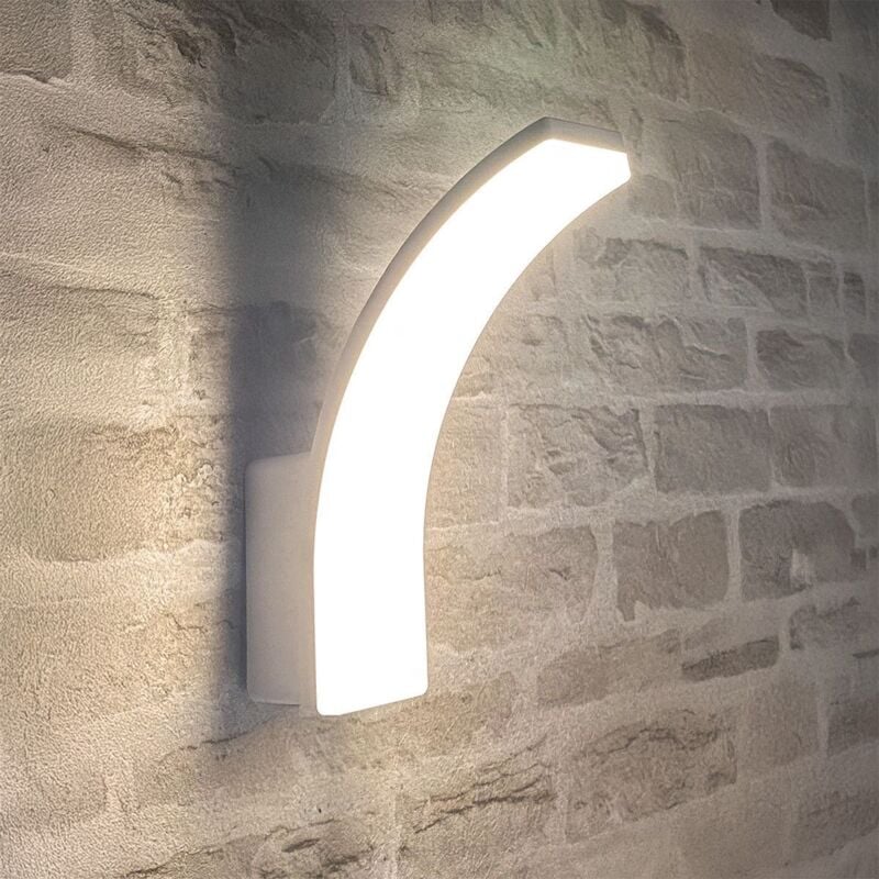 Applique Extérieure led gibraltar Blanche IP65 3 Puissances 12W-15W-20W