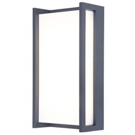 Applique extérieure LED QUBO grise Lutec IP54 17,3W