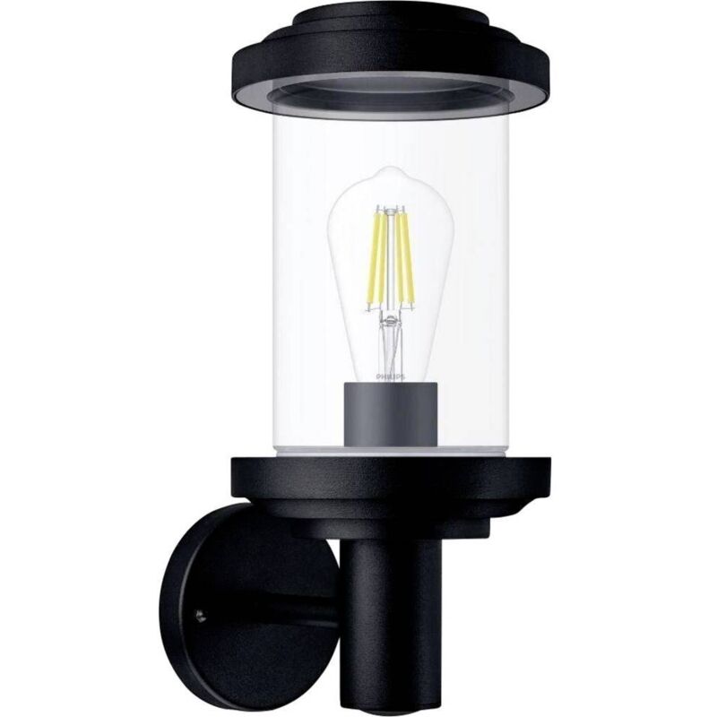 Applique extérieure listra E27 IP44 noire Philips