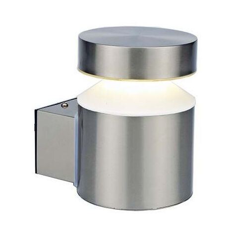 Applique extérieure montante finition inox LED 6W 4000K 600lm IP44 Oslo ARLUX